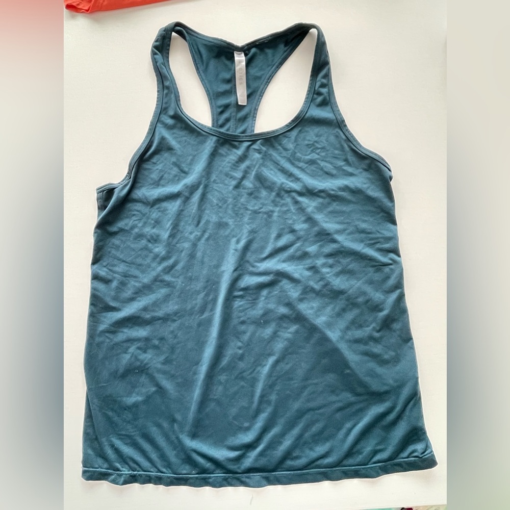 Fabletics tank XXS teal color